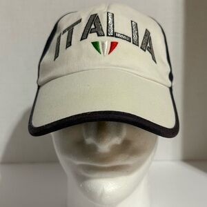 ASICS Italia Embroidered Cap - Cream and Black